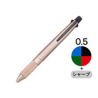 ジェットストリーム4＆1メタル 多機能ペン 0.5mm 4色+シャープ 三菱鉛筆uni