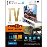 エレコム テレビ用クリーナー/Blu-ray/CD/DVD/レンズクリーナー/湿式/読込回復/2枚組 AVD-CKBRP3 1個