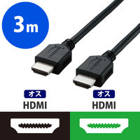 エレコム HDMIケーブル/イーサネット対応/エコパッケージ/3.0m/ブラック CAC-HD14EL30BK 1個