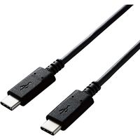 Type-Cケーブル USB C-C PD対応 60W USB2.0 2m 黒 U2C-CC20NBK2 エレコム 1本