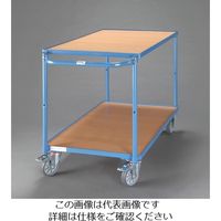 エスコ 1000x600mm/300kg 運搬車(二段式/ブレーキ付) EA520BE-61 1台（直送品）