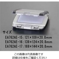 エスコ 139x124x20.8mm スタンプ台[インク無し] EA762AE-16 1セット(3個)（直送品）