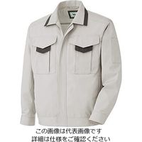 ミドリ安全 男女共用 長袖ブルゾン GS2671 上 シルバーグレー 5L 3120390009 1点（直送品）