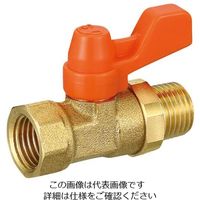 エスコ Rc1/4”xR 1/4” ミニボールバルブ(メッキ無) EA425AG-152 1セット(10個)（直送品）