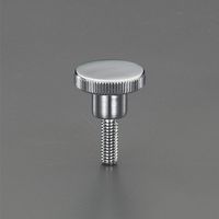 エスコ M10x30mm/φ36mm ローレットノブ(雄ねじ/スチール製) EA948BB-14A 1セット(10個)（直送品）
