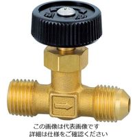 エスコ R 1/4”x 8mm ニードルバルブ(樹脂ハンドル) EA426CB-1 1セット(10個)（直送品）