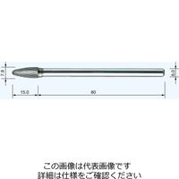 ムラキ MRA超硬バー HD3C08Sー80L HD3C08S-80L 1本（直送品）