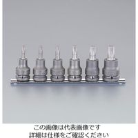 エスコ 1/2”DR [Torx]インパクトビットソケットセット(6個組) EA164DM-200 1セット（直送品）