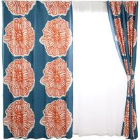 スミノエ デザインライフ セミオーダー カーテン ダイリン 1700×1650mm ダークブルー １セット(2枚入)（直送品）