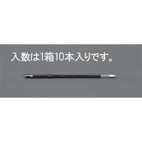 エスコ 1.0/3.0x121mm ボールペン替芯(黒・10本) EA765MG-164 1セット(100本:10本×10箱)（直送品）