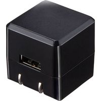 サンワサプライ キューブ型USB充電器（1A・高耐久タイプ・ブラック） ACA-IP70