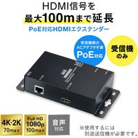 サンワサプライ PoE対応HDM分配エクステンダー（受信機） VGA-EXHDPOER 1個（直送品）