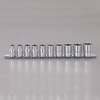 エスコ 1/2”DR ソケットセット(10個組) EA618CH 1セット（直送品）