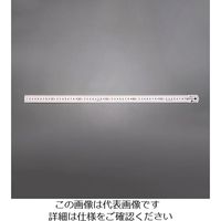 エスコ 1000mm シルバー直尺(ピックアップスケール) EA720YD-300 1セット(2本)（直送品）