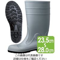 ミドリ安全 安全長靴 W1000N グレイ 26.5cm 2145000612 1足（直送品）