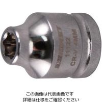 エスコ 1/4”DRx 6 mm ショートソケット EA617CW-6 1セット(15個)（直送品）