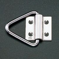 エスコ 38x38mm 三角型ハンガー(ステンレス製) EA638E-38 1セット(10個)（直送品）