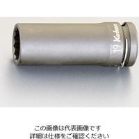 エスコ 1/2”DR/12mm ディープインパクトソケット(十二角) EA164DG-212 1セット(3個)（直送品）