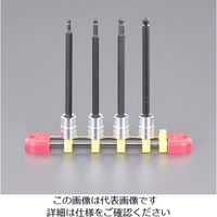 エスコ 1/4”DRx3ー6mm [BallーHex]ロングビットソケットセット EA618NT-200 1セット（直送品）