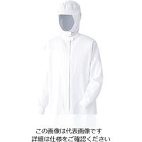 ミドリ安全 男女共用 フード一体型 長袖ジャンパー VEH323FW上 ホワイト M 3111190004 1点（直送品）