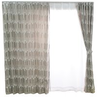 スミノエ デザインライフ セミオーダー カーテン ハツナギ 2100×1400mm ホワイト １セット(2枚入)（直送品）