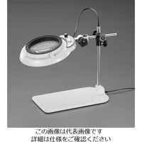 エスコ x2.0/130mm 拡大鏡(調光LED照明付) EA756TD-1 1台（直送品）