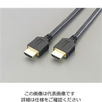 エスコ 3.0m HDMIケーブル EA940PM-3A 1セット(6m:3m×2本)（直送品）