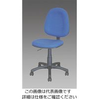 エスコ ワークチェアー(ブルー) EA956XB-6A 1個(1脚)（直送品）