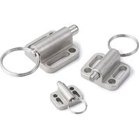 鍋屋バイテック会社 フランジつきインデックスプランジャ - リングタイプ PBXS-8-R 1個（直送品）