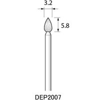 アルゴファイルジャパン ダイヤエコノミー2(電着ダイヤモンドポイント) DEP2007 2個 1セット(12個:2個×6パック)（直送品）