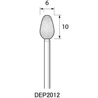 アルゴファイルジャパン ダイヤエコノミー2(電着ダイヤモンドポイント) DEP2012 2個 1セット(12個:2個×6パック)（直送品）