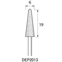 アルゴファイルジャパン ダイヤエコノミー2(電着ダイヤモンドポイント) DEP2013 2個 1セット(12個:2個×6パック)（直送品）