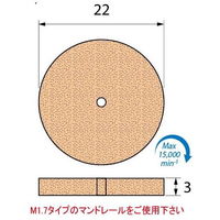 アルゴファイルジャパン セラミックポイント/ホイール ECP2005 12個 1セット(60枚:12枚×5パック)（直送品）