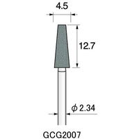 アルゴファイルジャパン GC砥石(軸付砥石グリーンカーボランダム) GCG2007 12個 1セット(60個:12個×5パック)（直送品）