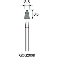 アルゴファイルジャパン GC砥石(軸付砥石グリーンカーボランダム) GCG2008 12個 1セット(60個:12個×5パック)（直送品）