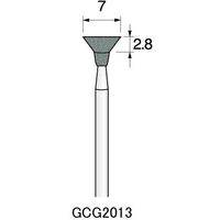 アルゴファイルジャパン GC砥石(軸付砥石グリーンカーボランダム) GCG2013 12個 1セット(60個:12個×5パック)（直送品）