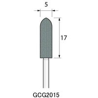 アルゴファイルジャパン GC砥石(軸付砥石グリーンカーボランダム) GCG2015 12個 1セット(60個:12個×5パック)（直送品）
