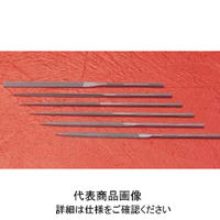 アルゴファイルジャパン 精密鉄工ヤスリ細目ササ刃2×5 HT612 1セット(6個:3個×2パック)（直送品）