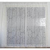スミノエ デザインライフ セミオーダー レースカーテン ヨセウエボイル 3000×1540mm ホワイト １セット(2枚入)（直送品）