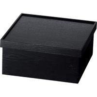 ヤマコー WM 角茶びつ ブラック 50636 1個（直送品）