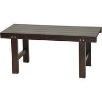 ヤマコー ひのき ウッドベンチ 古代色 W120 組立式 51428 1個（直送品）