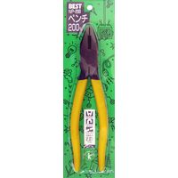 ベストツール ペンチ ビニールグリップ付 200mm NP-200 1個（直送品）