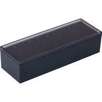 キングジム　名刺整理箱　75　黒　　75クロ　1個　　（わけあり品）