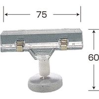 KMA　マグネット付ワイド75mm 1セット(50個入)　049-4116375-50　1セット（50個入）（直送品）