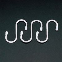 エスコ 5.0x200mm 抗菌Sフック(鉄エンビ被覆/3個) EA638EB-200 1セット(90個:3個×30袋)（直送品）