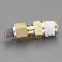 エスコ R 1/8”x 4mm ユニオン(ハーフ/黄銅製) EA425LA-41 1セット(30個)（直送品）