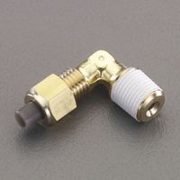 エスコ R 1/4”x 6mm ユニオン(エルボ/黄銅製) EA425LB-62 1セット(15個)（直送品）