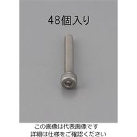 エスコ M3 x 4mm 六角穴付ボルト(ステンレス製/48本) EA949MB-304 1セット(480本:48本×10パック)（直送品）