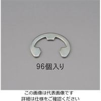 エスコ 4.0mm Eリング(三価クロメート/ 96個) EA949PB-4 1セット(1440個:96個×15パック)（直送品）