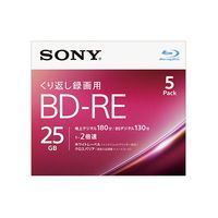 エスコ 25GB BDーRE(ビデオ用 2倍速/5枚) EA759GS-72B 1セット(20枚:5枚×4パック)（直送品）